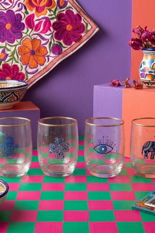 4 verres à eau - 28 cl