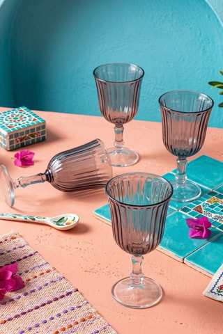 4 verres à vin - 24 cl