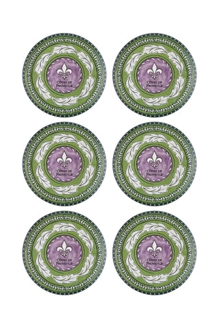 6 piatti piani in ceramica - 26 cm