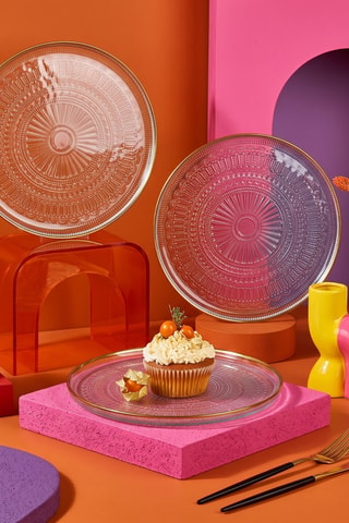 6 assiettes à dessert - 21 cm