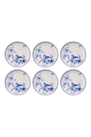 6 piatti piani in ceramica - 25,5 cm