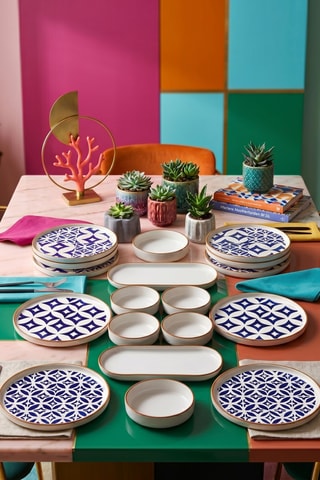 Servizio da colazione in ceramica - 16 pezzi