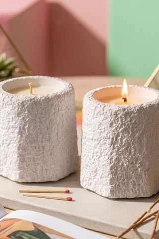 2 bougies - Blanc