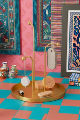 Rangement de salle de bain - 27 x 20,5 x 0,12 cm - Doré