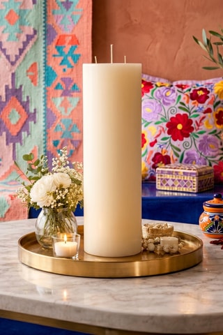 Bougie en cire de soja - Beige