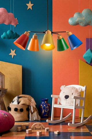 Plafonnier en bois - Multicolore - 40 W