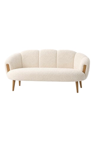 Canapé - Blanc - 2 places - En polyester