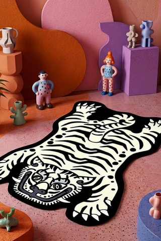 Tapis - Blanc et noir