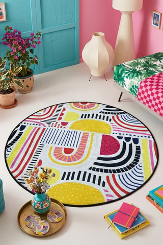Tapis - Blanc et jaune