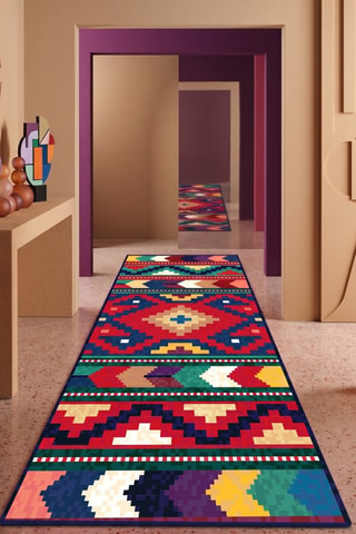 Tapis - Rouge et jaune