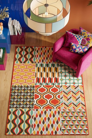 Tapis - Jaune et rouge