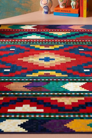 Tapis - Rouge et jaune