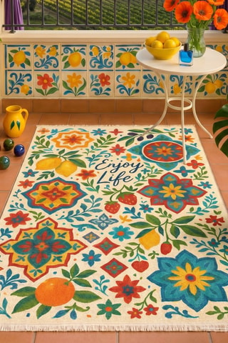 Tapis - Beige et jaune