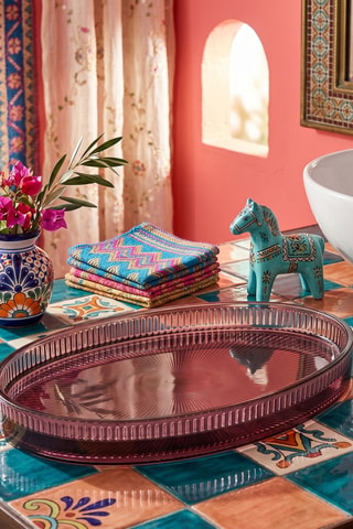 Plateau pour salle de bain - 26 x 15 x 3 cm