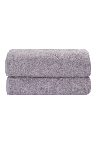 2 draps de douche - Gris - 70 x 140 cm