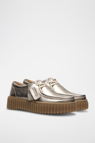 Mocassins plateformes en cuir Torhill - Argenté