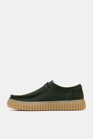 Derbys en nubuck Torhill - Vert