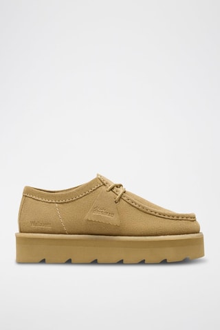 Derbys plateformes en nubuck Meare - Beige