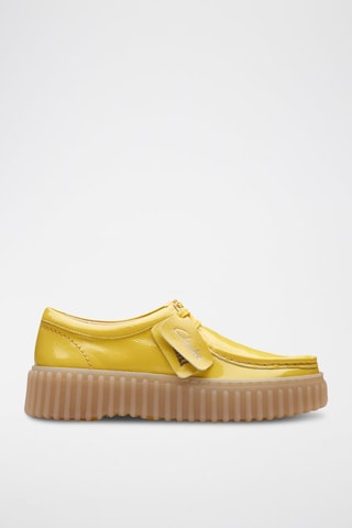 Derbys en cuir verni Torhill - Jaune