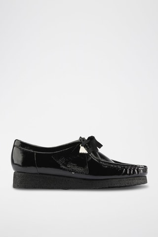 Mocassins plateformes en cuir Wallabee - Noir
