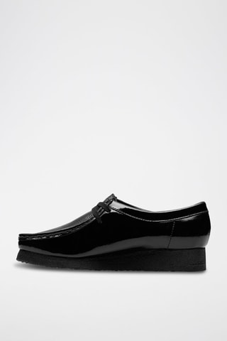 Mocassins plateformes en cuir Wallabee - Noir