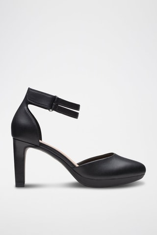 Sandales à talons en cuir Ambyr Skip - Noir