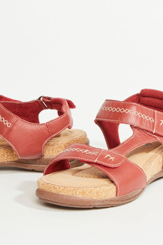 Sandales en cuir Roseville Mae - Rouge