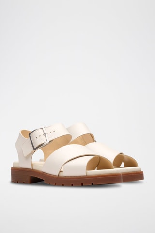 Sandales en cuir Orinoco - Crème