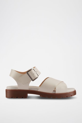 Sandales en cuir Orinoco - Crème