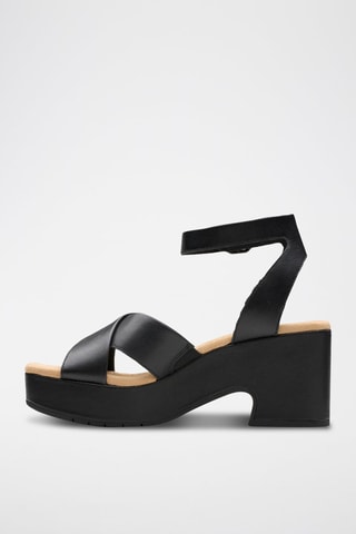 Sandales à talons en cuir Nerisa - Noir