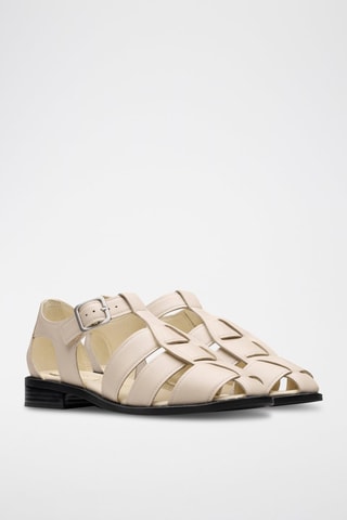 Sandales en cuir Hana - Ecru