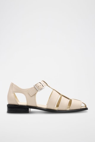 Sandales en cuir Hana - Ecru