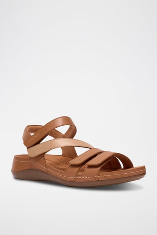 Sandales en cuir Cecily - Marron