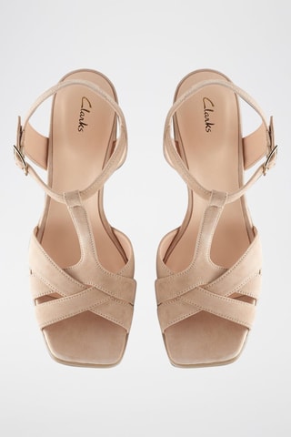 Sandales à talons en nubuck Nisby - Beige