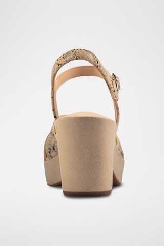 Sandales à talons en nubuck Maritsa 70strap - Taupe