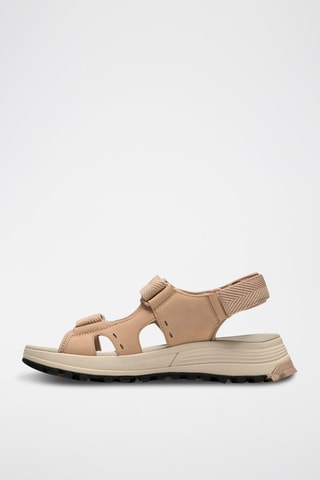Sandales compensées en cuir ATLTrek - Beige