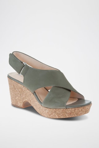 Sandales à talons en nubuck Maritsa Lara - Kaki