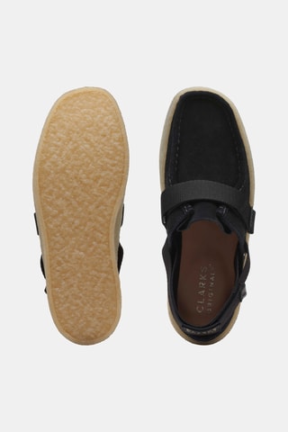 Mocassins plateformes en nubuck WallaCup - Noir