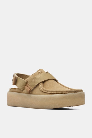 Mocassins plateformes en nubuck WallaCup - Beige
