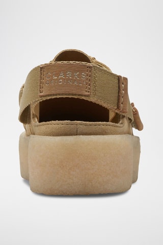 Mocassins plateformes en nubuck WallaCup - Beige