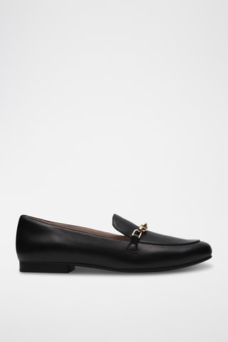 Mocassins en cuir - Noir