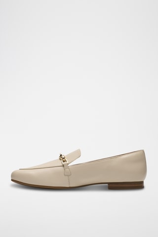 Mocassins en cuir - Ecru