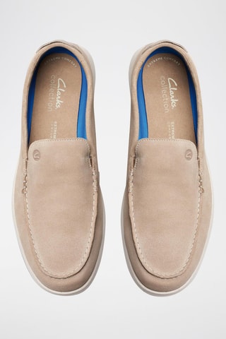 Mocassins en nubuck Flexway - Beige clair