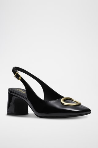 Escarpins en cuir verni - Bleu clair