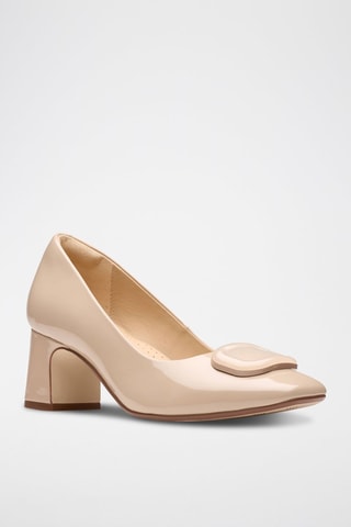 Escarpins en cuir verni Fernie - Beige