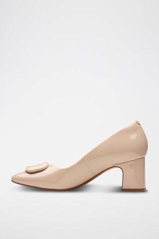 Escarpins en cuir verni Fernie - Beige