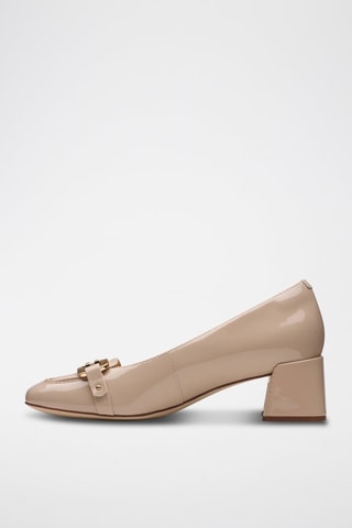Escarpins en cuir verni Nyta45 - Beige