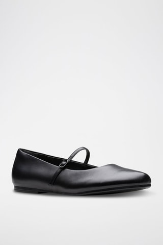 Babies en cuir Livia - Noir