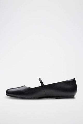 Babies en cuir Livia - Noir