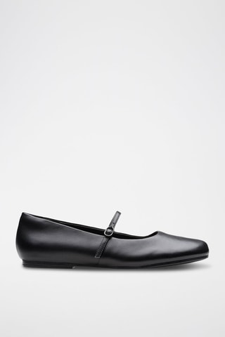 Babies en cuir Livia - Noir